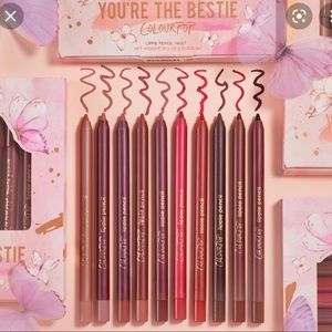 9 lip pencils- you’re the bestie set- missing one- ((NO BUMBLE SHADE)) colourpop